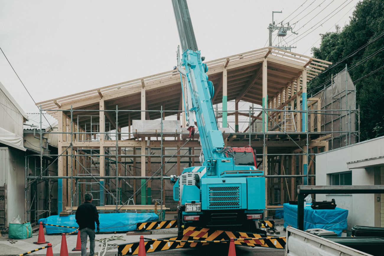 石山のギャラリー 棟上げ3